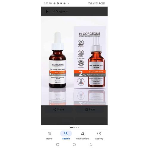 The bright Trio serum 2 Glutathione