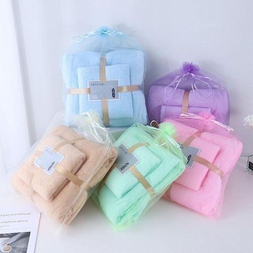 2-in-1 Coral Fleece Towel Bath Towel Set