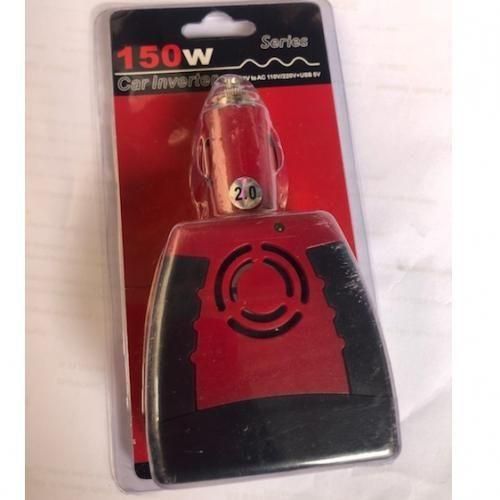 150w Car Inverter DC 12V -AC 110V/220V + USB 5v
