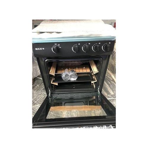 60*6 4 GAS, GLASS, Stainless, OVEN BURNER UP & DOWN(1 knob control) Ignition 1 year warranty
