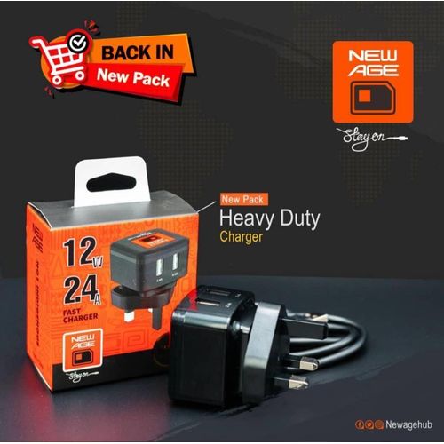 Dual USB Heavy Duty Fast Phone Charger