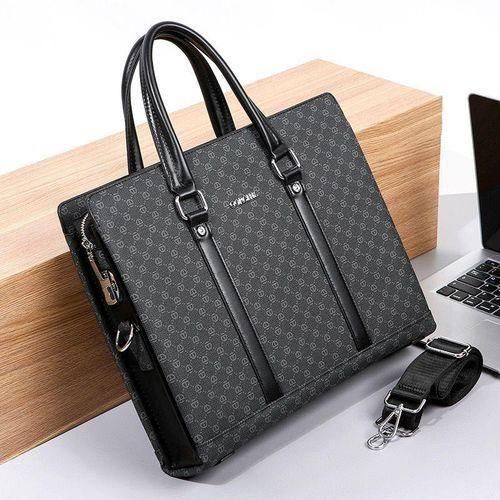 Patterned Leather Briefcases Office Quality Leather Handbag Leather Briefcase Bag Shoulder Leather Business Office Briefcase Bag For Men Original Leather Laptop Bag Zipper Lock Briefcase Waterproof Leather Bag Pattern Executive Leather Bag