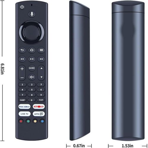 Smart TV Replacement Remote (With Voice Control) RM-C3255 Fire TV Remote Control Also Compatible with Bush/Toshiba Smart Fire TV Remote Control with 4 Streaming Buttons
