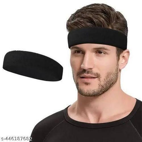 Sport Sweat Absorbent Headband For Man/Woman Basketball/Gym/hair Sweat Band Stretch Black