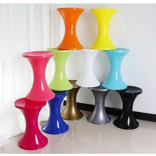 Beautiful Honey Side Foldable Plastic Stool