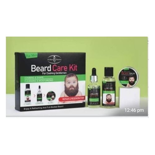 Beard care kit with Serum,Balm and Shampoo NAFDAC NO:02-8067