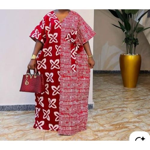 Long Ankara bubu gown