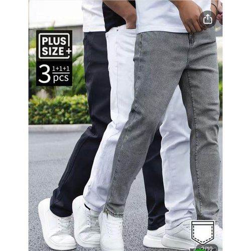 3in1 Classic Slim-Fit Denim Jeans For Men