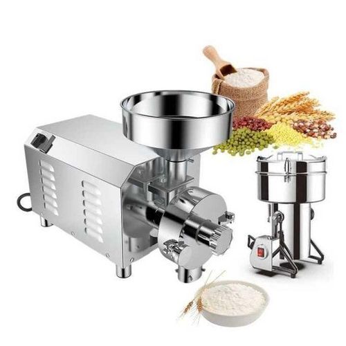 Electric Stainless Steel Flour Mill Machine For Cereals Spices Pepper Beans 30-60kg/h