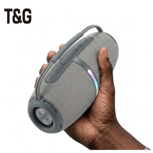 TG-686 Music God of Generation Wireless BT Speaker Portable Radio Speaker Good Sound Quality Bass Drum Sound System IPX5 GREY