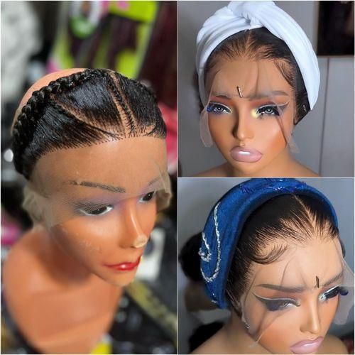 Frontal Band Frontal Gele - Glueless Frontal For Gele / Turban / Cap - Natural Colour