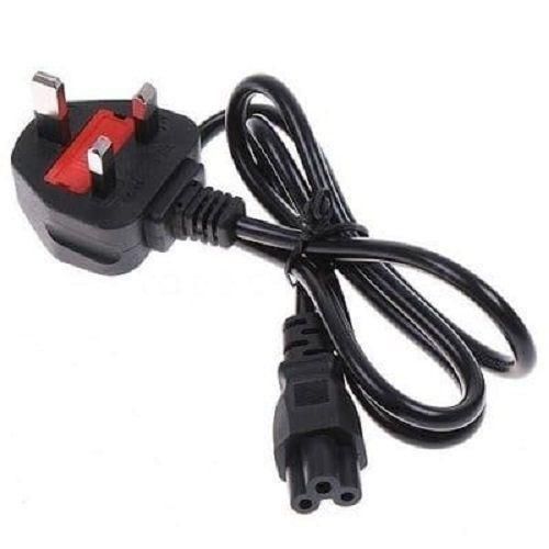Original UK 3-Pin to Clover Power Cable (Mickey Mouse) - 1.5M Laptop Charger Cable - Durable Copper - Fast & Safe Charging