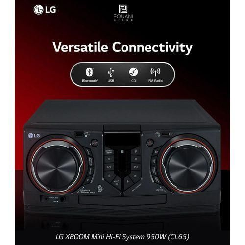 XBOOM Mini Hi-Fi System 950W (CL65) 2025model.multiple Bluetooth connection,CD player, 2 USB ,FM +2years warranty(LG)