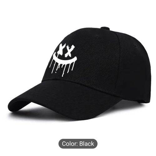Simple Design Quality Face Cap: Black