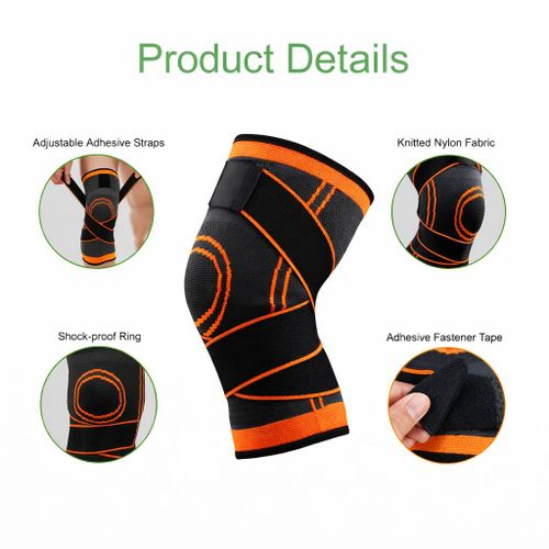1PC Adjustable Knee Support - Compression Knee Sleeve Brace for Sports & Gym