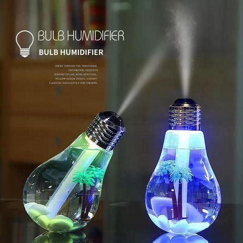 Air Humidifier USB Large Mist Volume Spray Home Office Desktop Colorful Light Bulb Humidifier