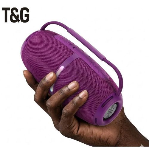TG-686 Music God of Generation Wireless BT Speaker Portable Radio Speaker Good Sound Quality Bass Drum Sound System IPX5 PURPLE