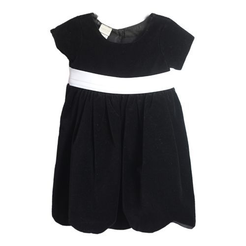 Girls Sleeveless Party Dress - Black
