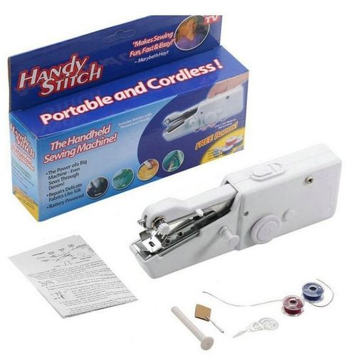 Portable Handy Stitch And Cordless Sewing Machine-White