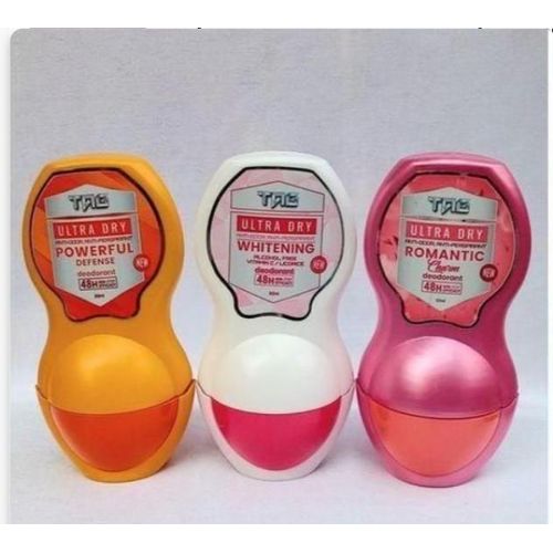 Ultra Dry Deodorant Roll On for unisex use 50ml each 3 in 1 gift package
