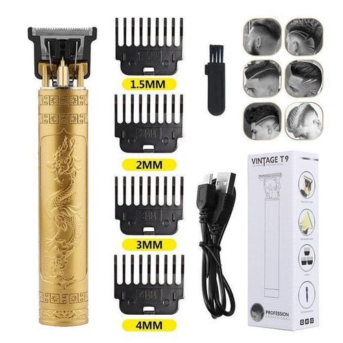 Vintage HAIR TRIMMER UNISEX RECHARGEABLE HAIR CLIPPER - GOLD