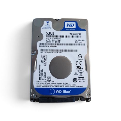 (WD) 500GB Laptop Hard disk Thin/Slim 2.5/7m