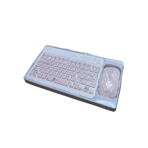 Wireless Bluetooth Keyboard & Mouse Kit - PINK