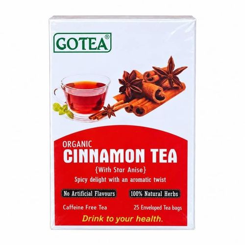 Organic Cinnamon Tea with Star Anise, 25 Enveloped Tea Bags (NAFDAC A7-2032L)