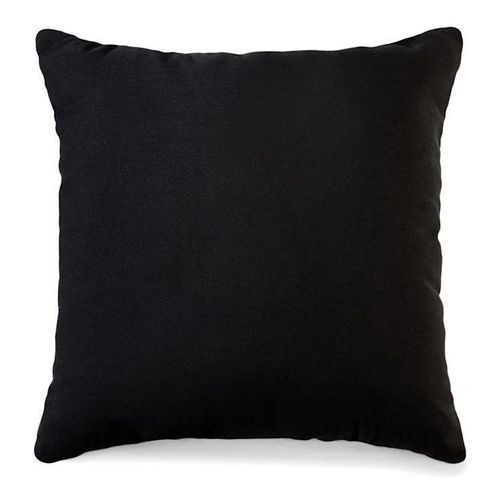 Plain Black Decorative Throw Pillow
