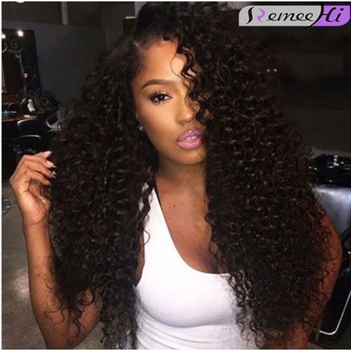 Remhi Peru Kinky Curly Middle Lace Closure