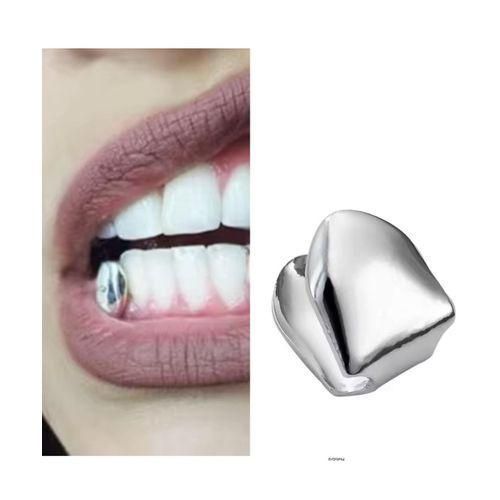 NON TANISH SILVER PLATED HIP HOP TEETH GRILLZ