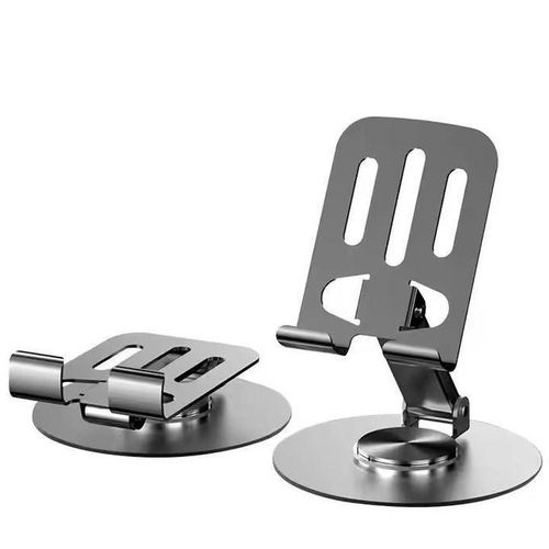 360 Rotation Office Metal Phone Holder Adjustable Mobile Phone Holder Stand Desktop Tablet PC Stand for Business Tiktok Live - Adjustable Metal Live Sound Mobile Phone Bracket with Folding for Tablet Dashboard Mounting Desktop Use