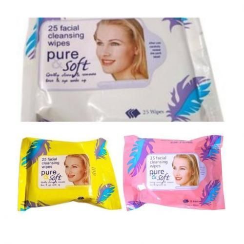 Makeup Facial Cleansing Wipes {3pcs]].