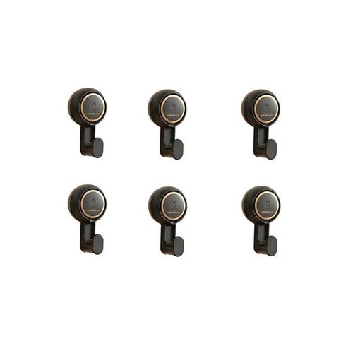 SnapMount Vacuum Suction Cup Hooks 6pcs