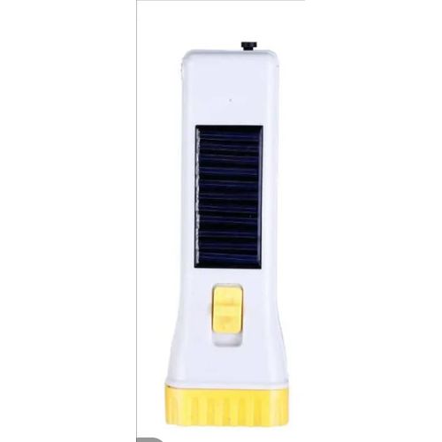 Rechargeable Solar Led Torch Light-Yellow