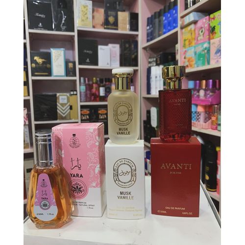 For Her Luxurious Pefume 25ml And Yara 50ml With Musk Vanille 25ml