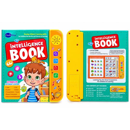 1 Pcs Of Electronic Intelligent Book For Ages 3+