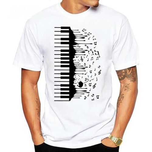 MENS Quality Single Round Neck T-shirt With Design Keyboard