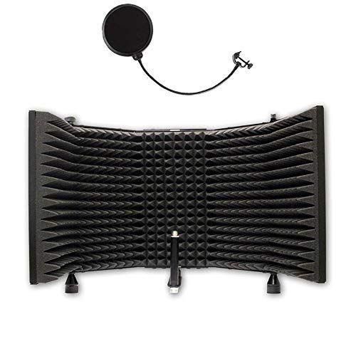 Adjustable Microphone Isolation Shield With Pop Filter