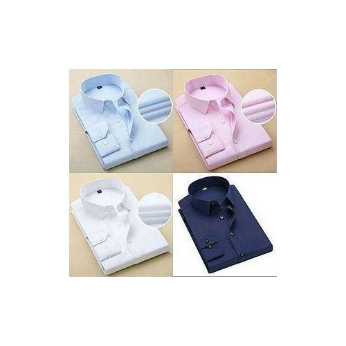 4-IN-1 Office Wear Long-Sleeve Shirt for Men Corporate Smart Formal Executive Style Shirt
