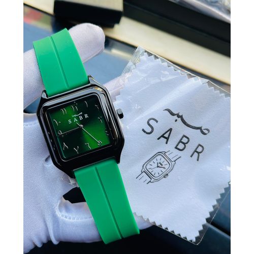 Sabr Unique Classic Unisex Rubber Strap Wristwatch