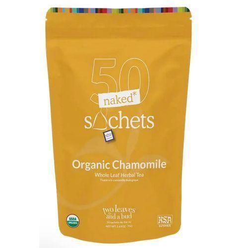 Chamomile Tea Bags, Naturally Caffeine Free,Compostable Sachets, 50 Count