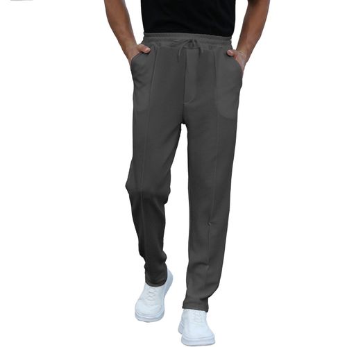 Men’s Relaxed Fit Pants – Simple Casual Trousers for Men Grey