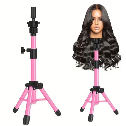 60cm Mini Wig Stand Tripod for Hold Mannequin Head Training Head Wig Making Canvas Head Professional Wig Instal Tools Wig Head Stand