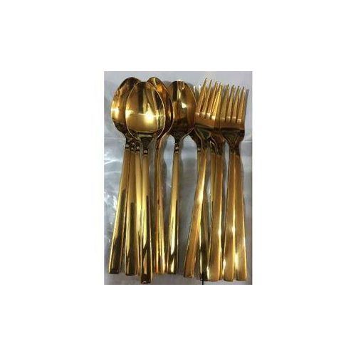 12. GOLD PLATED STAINLESS STEEL SPOONS