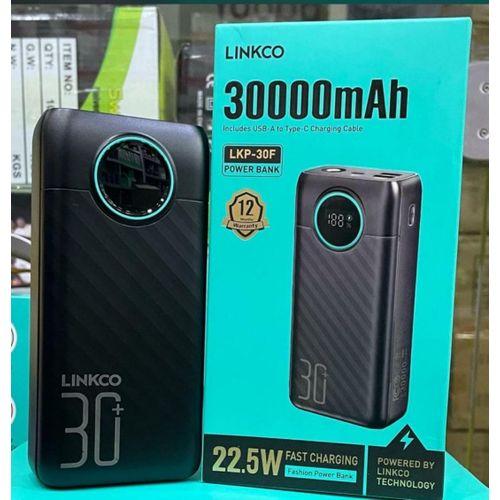 Linkco 30000mAh Powerbank With 22.5W Fast Charging Powerbank