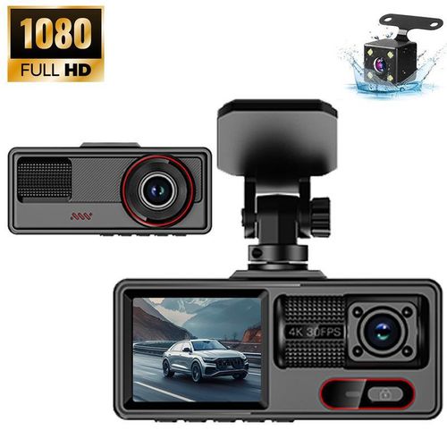 FHD 1080P Three Recording WiFi Mobile Phone Interconnection Infrared Night Vision Car DVR Dashcam