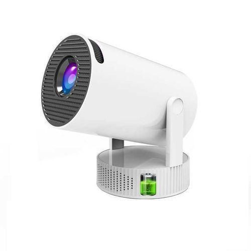 HY300 Mini Projector with WiFi 6 and Bluetooth, 4K Support Smart Portable Projector, Android 11 Home Theater Movie Projector, 180° Rotatable, Auto Keystone, Compatible with iOS/Android/HDMI