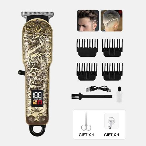 T805 Smart Rechargeable Hair Trimmer/Shaving Machine comes with Shaver, Oil bottle ,Brush ,Charging cable & User Guide