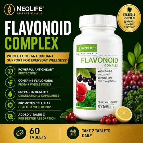 Flavonoid Complex 60 Tablets – Whole Food Antioxidant Supplement